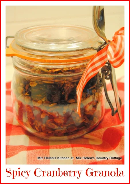 Spicy Cranberry Granola at Miz Helen's Country Cottage