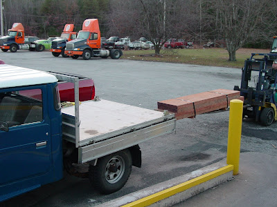 building a wood flatbed for pickup truck