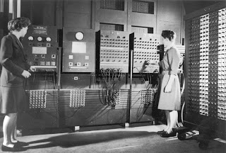 Two women operating ENIAC; Wikepedia