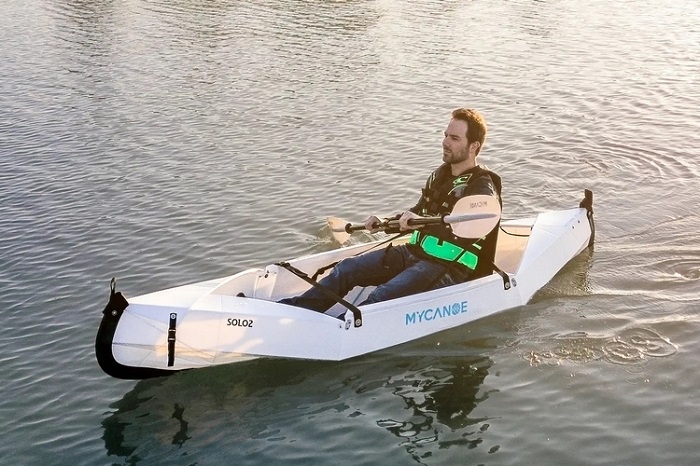 Foldable MyCanoe Solo 2 Can Carry 136 KG In The Water