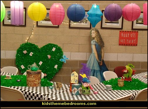 Alice in Wonderland Life Size Standee  Alice in Wonderland party decorating ideas - Alice in Wonderland theme party decorations - Alice in Wonderland costumes - Alice in Wonderlnd wall decals - Alice in Wonderland wall murals - tea party theme Alice in Wonderland Tea Party