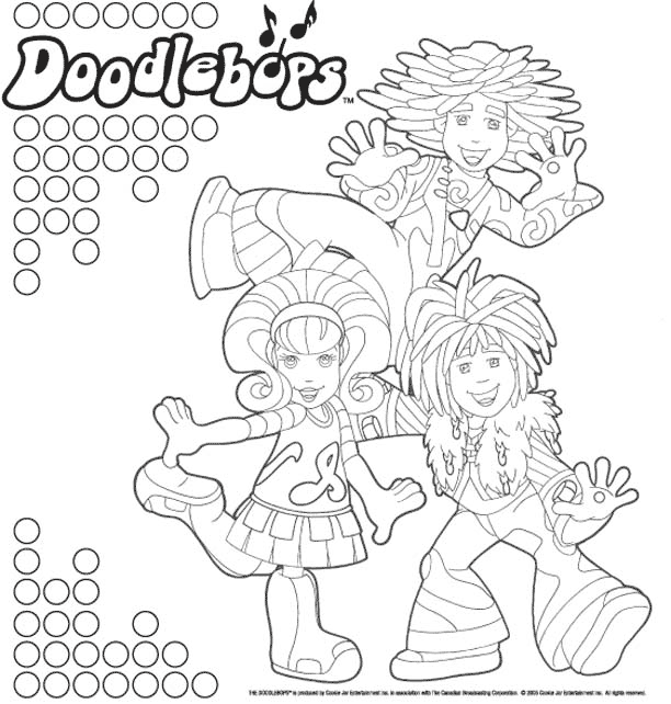 Desenhos para Colorir dos Doodlebops