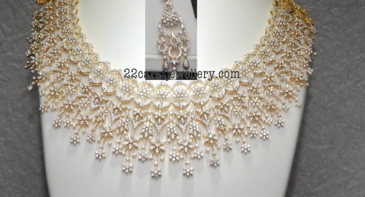 Forever Mark Malabar  Gold  Diamond Necklace Sets 