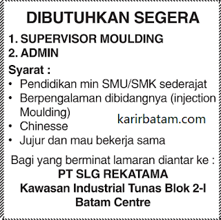 Lowongan Kerja PT. SLG Rekatama