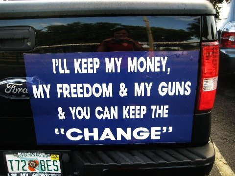 ... other day who had at least a dozen anti obama bumper stickers on their