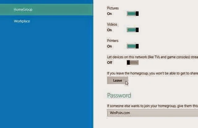 Tutorial Cara Keluar dari HomeGroup di Windows 8 dan Windows 8.1