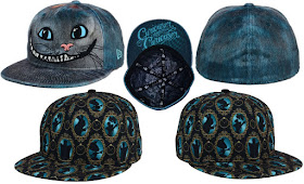 Disney’s Alice Through the Looking Glass Hat Collection by New Era – Alice in Wonderland All Over 59FIFTY Fitted Hat & Alice in Wonderland Cheshire Cat Character59FIFTY Fitted Hat