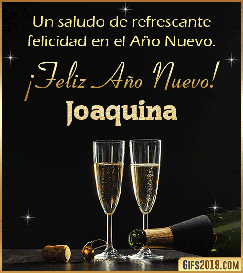 Saludos de año nuevo para joaquina