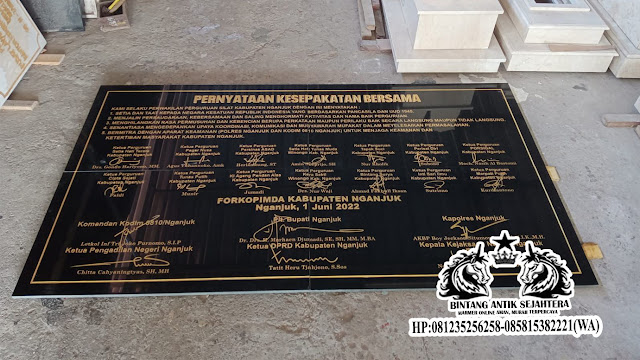 Contoh Papan Nama Granit