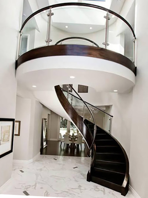 Amazing glass stair railings