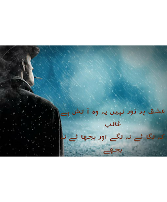 Ishq par zoor nahi ye wo atish he Ghalib best poetry collection