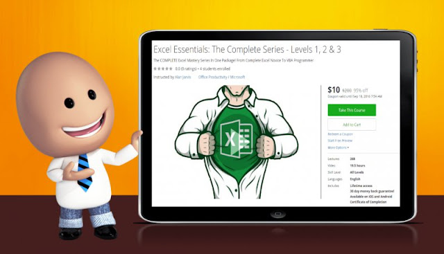 [95% Off] Excel Essentials: The Complete Series - Levels 1, 2 & 3| Worth 200$