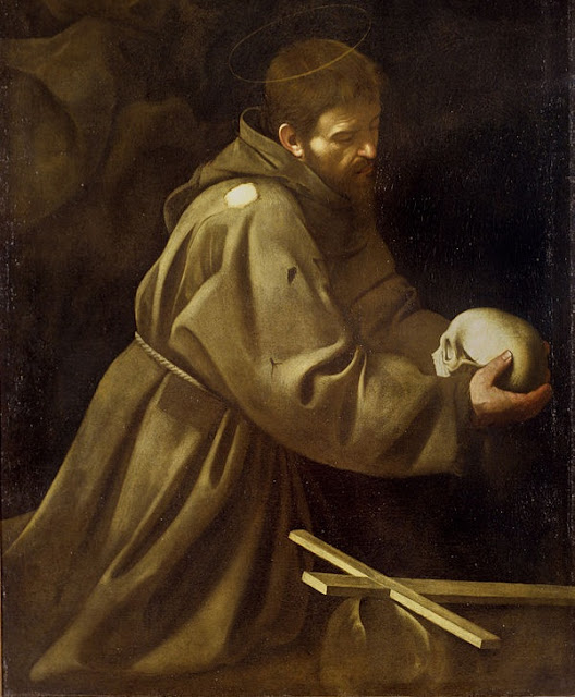 Caravaggio, "San Francisco en oración" (1604)