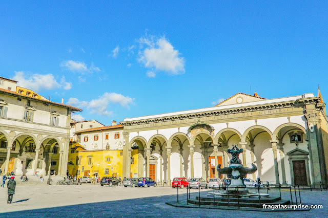 Fonte dos Monstros Marinhos, na Piazza della Santissima Annunziata, Florença