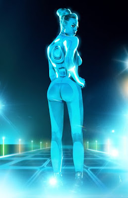 NSFW Tron Bodypaint photo Models