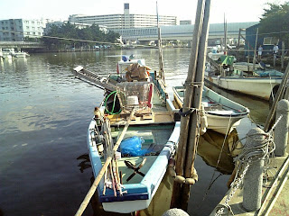 fishing boat on the river