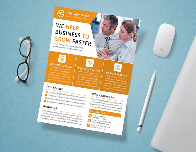 Corporate Flyer Template - Professional Flyer - Business Flyer