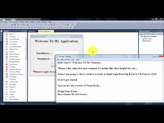 How to make a Simple Login Form Using VB Express 2010 | Programming Tube