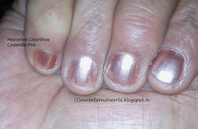 Maybelline Color Show - Cinderella Pink - 001 - Review & Swatches