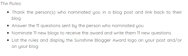 Sunshine Blogger Award