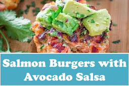 Salmon Burgers with Avocado Salsa