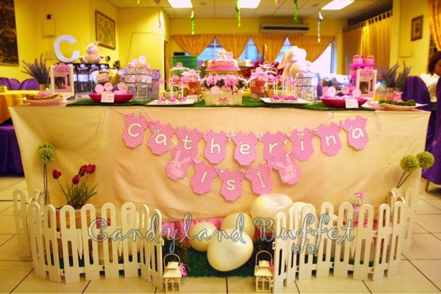 Candy Buffet Kota  Kinabalu  Sabah Pink and white Rabbit 