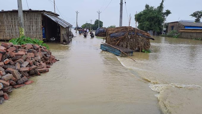 बिहार की नदियों का उफान जारी, अररिया के एक दर्जन गांवों में घुसा पानी; किशनगंज में सड़क व पुल का अप्रोच ढहा