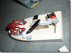 Lego Crab boat gets attacked by giant octopus