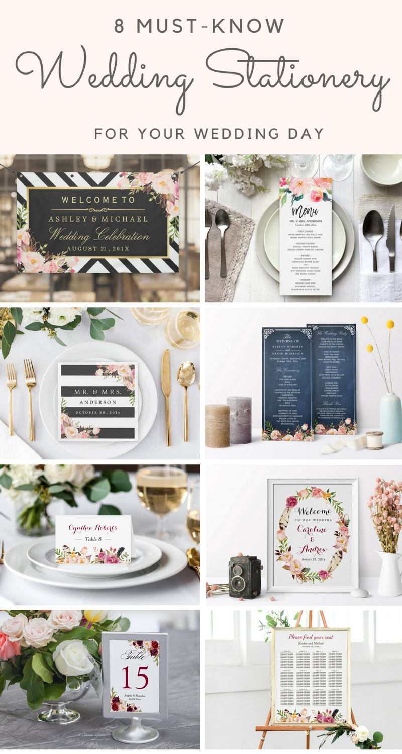 8 Must-Know Wedding Stationery for Your Wedding Day