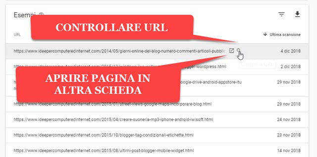 controllare-url-pagine-escluse