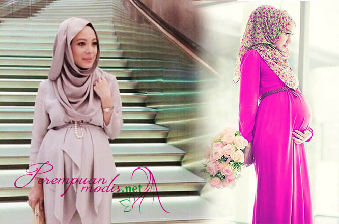 Inspirasi Model Baju Hamil Muslimah Berhijab