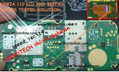 Nokia 110 And 111 Lcd Keypad Light Jumper Solution