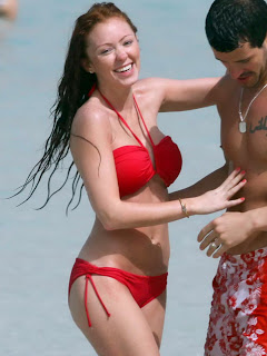 Natasha Hamilton Atomic Kitten Bikini Candids Dubai