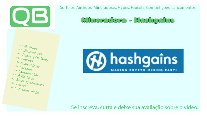 Mineradora - Hashgains - Finalizado