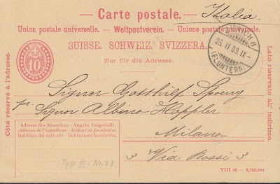 Svizzera - cartolina postale del 1906