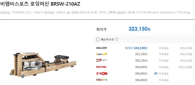 비앰비스포츠 로잉머신