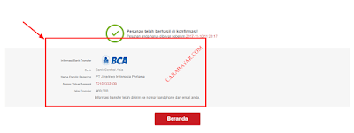 Cara Bayar Belanja Di JD.ID dengan BCA Virtual Account BCA