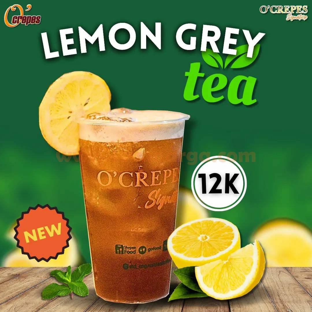 O’CREPES Promo LEMON GREY TEA Harga Hanya Rp. 12.000