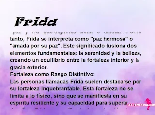 significado del nombre Frida