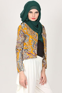 model baju batik kerja muslimah