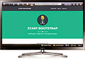 Free Bootstrap Themes Smart TV Preview