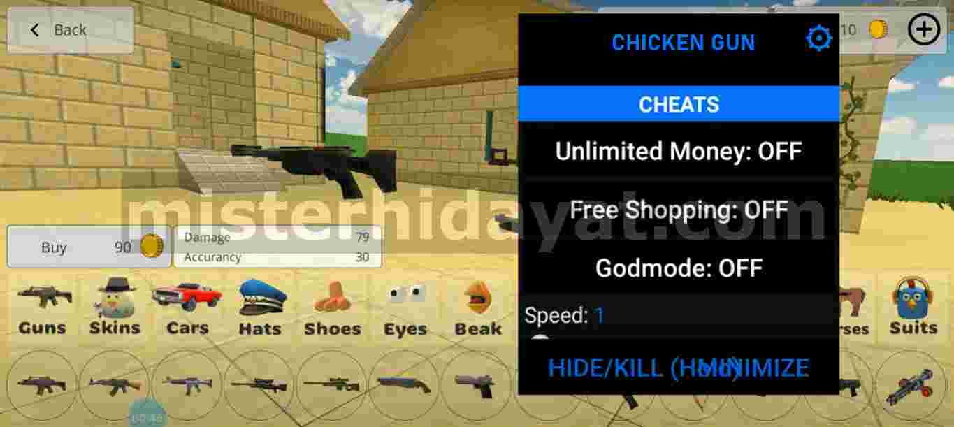 Chicken Gun Mod Apk v3.3.01 (Unlimited Money And Health)