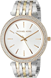 MICHAEL KORS Darci Silver Dial Tri-Tone Stainless Steel Ladies MK3203