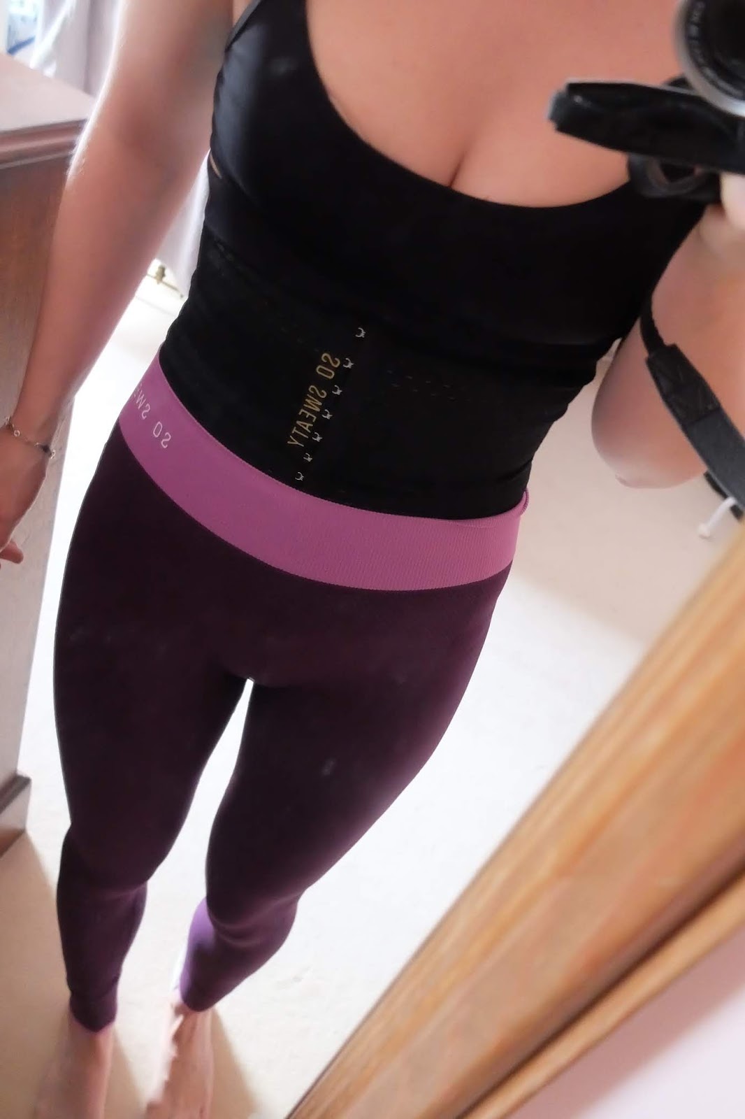 So Sweaty Workout Wear: Waist Trainer and Leggings - Raw Rhubarb - Fit Food  and Recipes