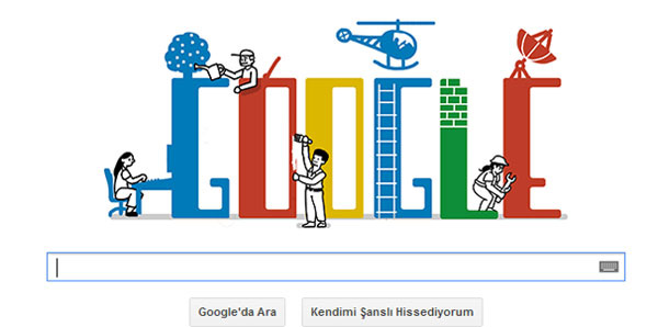 Google'dan 1 Mayıs İşçi ve Emekçiler Bayramı doodle'ı