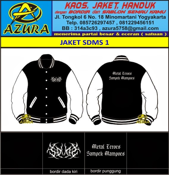 Download this Bikin Jaket Sdms Metal Teroes Sandek Mandoes Varsity Azura Konveksi picture