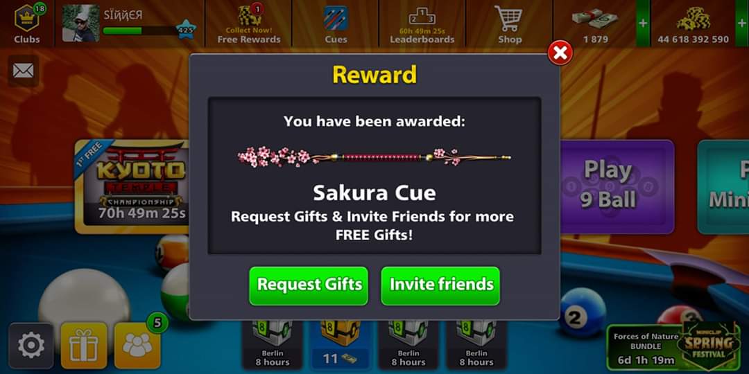 8 Ball Pool Free Sakura Cue Free Scratchers Free Coins 30th March 2019 Claim Now