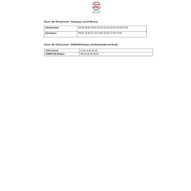 Mo Bus Timetable update July 2023 Bhubaneswar Cuttact Puri  8