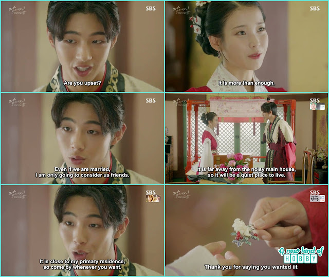  wang jung told hae so i will be live as your friend and gave back Hae Soo's hair pin - Moon Lovers Scarlet Heart Ryeo - Episode 20 Finale (Eng Sub)