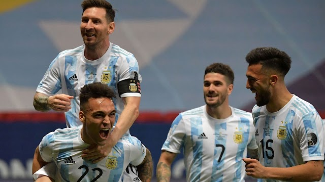    Argentina esta na final da Copa América contra o Brasil
